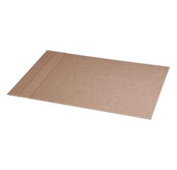 Rhodiarama sous-main rigide simili cuir italien 60x40 cm - Taupe