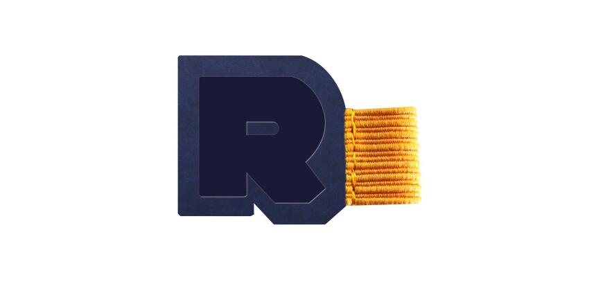 Rhodiarama porte-stylo autoadhésif 4x3 cm pour blocs carnets et agendas - Bleu nuit
