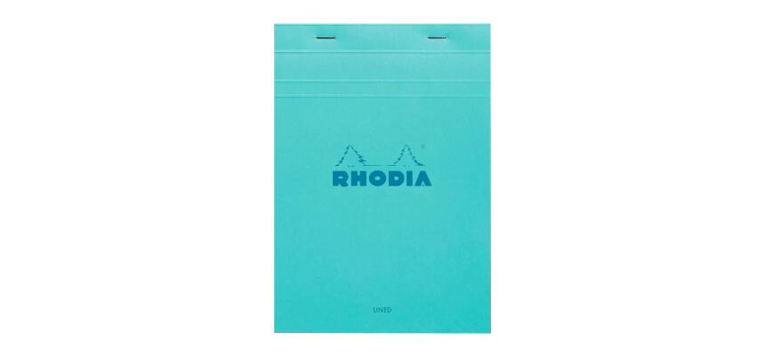 Bloc agrafé Rhodia Couleurs Azur N°16 A5 14,8 x 21 cm - Azur