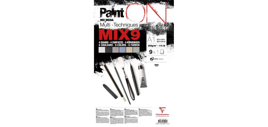 PaintON Mix 9 paquet 9F A1 250g assorti 9x1F