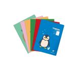 Cahier de poésie piqué Clairenfantine 24x32cm 48p grands carreaux + uni Couleur aléatoire - Assortis