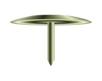 Boîte de 100 punaises couleur en laiton - Hauteur de pointe 9mm - 9mm de diamètre