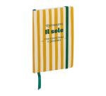 Dolce Amore, Carnet brochure souple A6 10,5x14,8 cm, 128 pages, uni, marquepage, fermeture à élastique, ass.