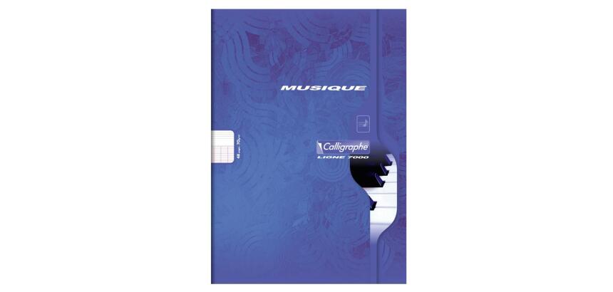 Musique & Chant piqué 7000 A4 48 pages grands carreaux/portées 70 g - Assortis