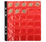 Sachet de 3 recharges numismatiques 30 cases de diamètre 30mm - 24,5x25 cm - Cristal