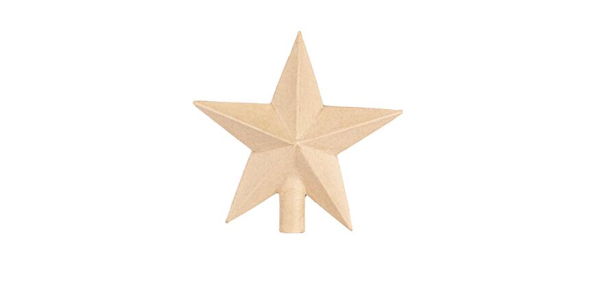 Cimier étoile 20x6x20 cm - Kraft