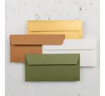 Paquet de 20 enveloppes Pollen DL 110x220 120g/m2 - Vert sauge