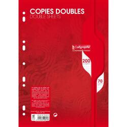 Copies doubles 7000 sous film A4 200 pages perforées petits carreaux 70 g