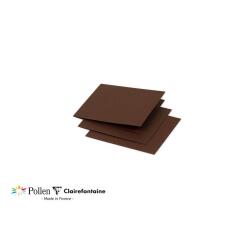 Paquet de 25 cartes pliées Pollen 110x110mm 210g/m2