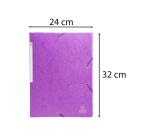 Chemise 3 rabats à élastiques Maxi Capacity carte lustrée 600g/m2 Scotten ®- A4