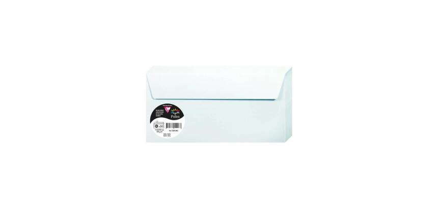 Paquet de 50 enveloppes Pollen 110x220mm 120g/m2 - Bleu