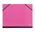 Carpetas de dibujo plastificada con cierre de gomas elástica - 26x33 cm para archivar A4 (24x32 cm) - Lomo de tela negro: 3 cm - IDERAMA® - Colores surtidos