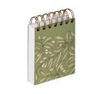 Jardin des Sens, Bloc reliure intégrale en-tête 9x11 cm, 160 feuilles, uni, ass.
