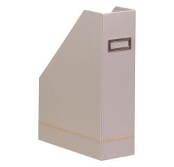 Rhodiarama porte-revues simili cuir italien 10x25x31 cm - Argent