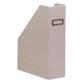 Rhodiarama porte-revues simili cuir italien 10x25x31 cm - Argent