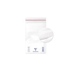 Boite de 200 Pochettes Blanches Matelassées de Film à Bulles 120x210 mm - Auto-adhésives - Blanc