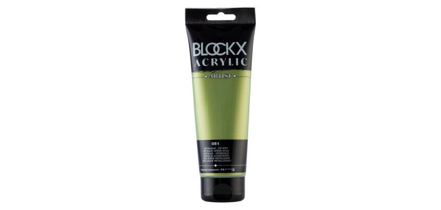 Peinture acrylique fine tube 250ml - Vert métallisé