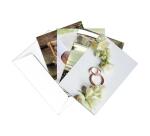 SET DE CORRESPONDANCE THÉMATIQUE, 8 enveloppes Pollen C6 (114x162mm) 120g + 8 cartes pliées 110x155m 185g, Mariage