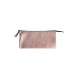 PLUME Grande pochette 2 compartiments en Daim irisé 22x11cm - Cuivre
