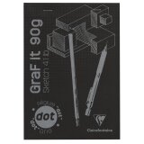 GraF'it dot bloc agrafé 80F A5 90g - Noir