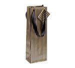 Premium sac bouteille or/noir 12,5x9,5x38 cm - Or