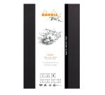 Rhodia Touch - Maya Pad - bloc agrafé A4+ 50f uni papier Maya blanc 120g - Noir