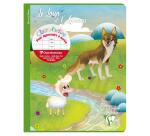 Les Fables de La Fontaine cahier d'écriture piqué 17x22cm 32 pages double ligne 3mm + interligne verticale + marge 6 fables assorties - Assortis