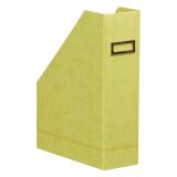 Rhodiarama porte-revues simili cuir italien 10x25x31 cm - Anis