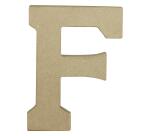 Lettre F kraft 20cm - Kraft