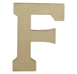 Lettre F kraft 20cm - Kraft