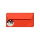 Paquet de 20 enveloppes Pollen 110x220mm 120g/m2 - Rouge corail
