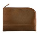 Rhodiarama pochette zippée en simili cuir - taille M (16x22 cm) - Bronze