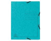 Chemise à élastique 3 rabats carte lustrée 355gm2 - A4