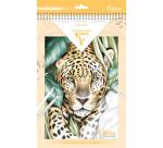 ODELIA, Bloc de coloriage multi-techniques de 20 feuilles A4 250g, Les animaux
