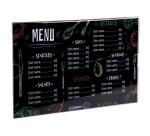 Porte-visuel mural horizontal A4 - Cristal