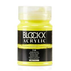 Peinture acrylique fine pot 500ml - Jaune blockx