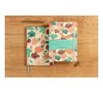 Gaïa beige, DaytoDay journal A5 14,8 x 21 cm, 192 pages, dot, pochette à soufflet au dos, marquepage, fermeture élastique, ass.