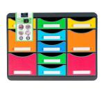 Moule de classement Storebox Multi 11 tiroirs Iderama - Arlequin