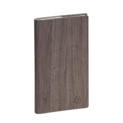 Agenda de poche Espace 17 Woody 9 x 17,5 cm Semainier Janvier à décembre 2026 - Taupe