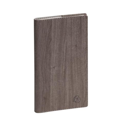 Agenda de poche Espace 17 Woody 9 x 17,5 cm Semainier Janvier à décembre 2026 - Taupe