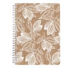 Cocoa motif, Carnet reliure intégrale A5 - 14,8 x 21 cm, 148 pages, Ligné, ass. - Cacao