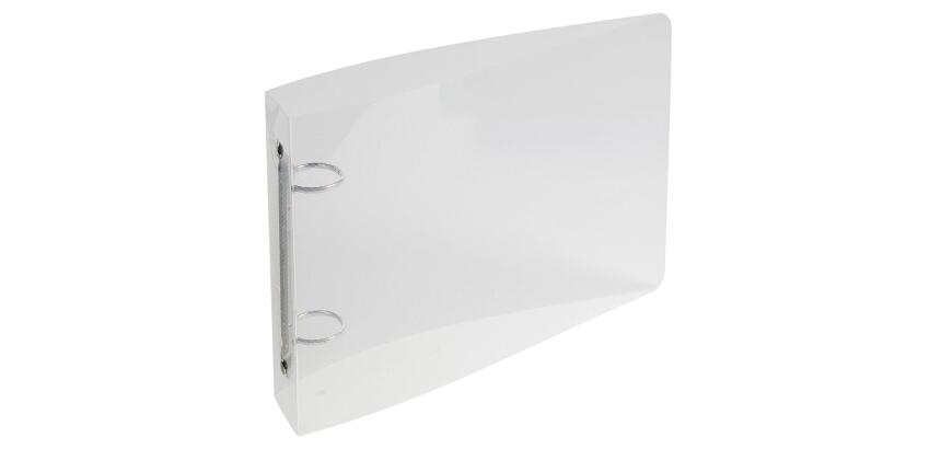 Classeur pour fiches bristol 125x200 2 anneaux 25mm polypropylène Crystal colours