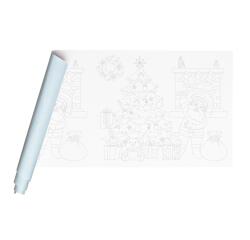 FRESQUE À PEINDRE, Rouleau 120g/m2 au format 10x0,50m - Noël