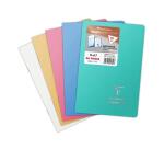 Carnet piqué Koverbook Silver 11x17 cm 96 pages ligné couverture polypropylène opaque - Assortis