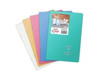 Carnet piqué Koverbook Silver 11x17 cm 96 pages ligné couverture polypropylène opaque - Assortis