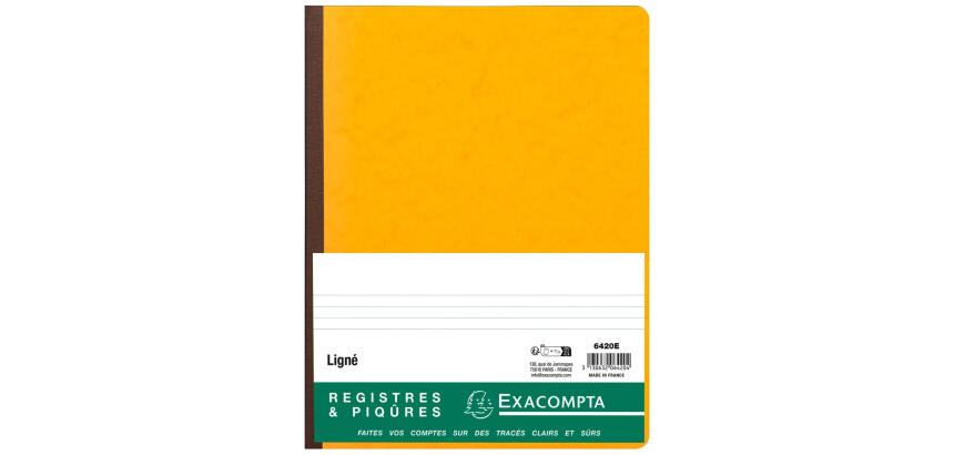 Registre piqûre Exacompta 6420E 32 x 25 cm 80 pages couleurs assorties