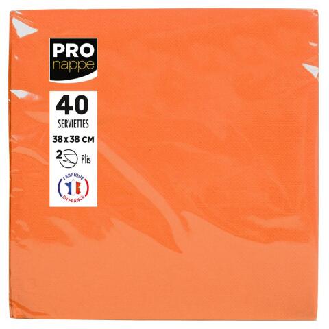 Servilletas 38x38 cm - Naranja