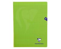 Cahier piqué Mimesys 24x32cm 48 pages grands carreaux couverture polypropylène Couleur aléatoire