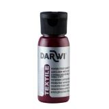 DARWI Flacon de 50 ml de Peinture Textile Opaque - Rouge cerise