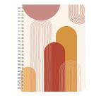 Terracotta, Carnet reliure intégrale A5 14,8x21 cm, 148 pages, ligné, ass.